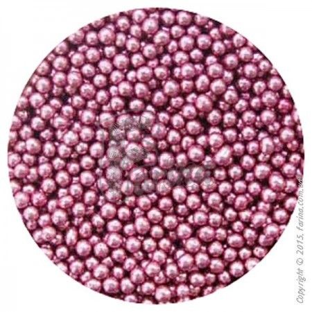 Посыпка декоративная кондитерская Сахарные шарики розовые 100г.< фото цена